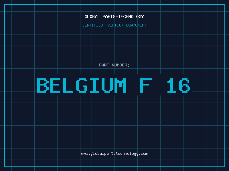 Aviation Part belgium f 16