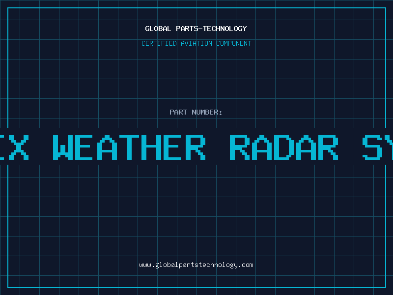 Aviation Part bendix weather radar system