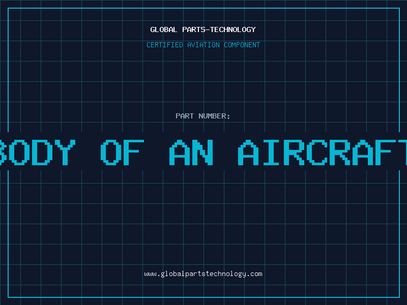 Aviation Part body of an aircraft