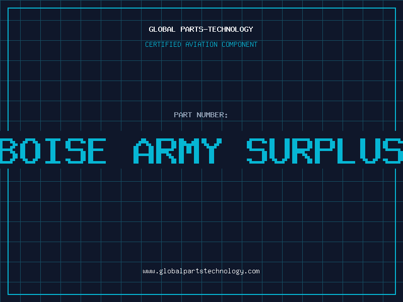 Aviation Part boise army surplus