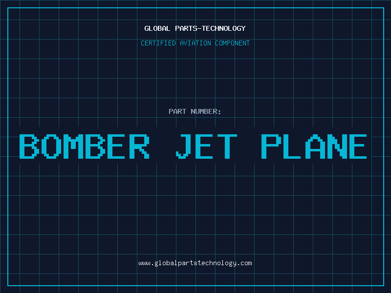 Aviation Part bomber jet plane