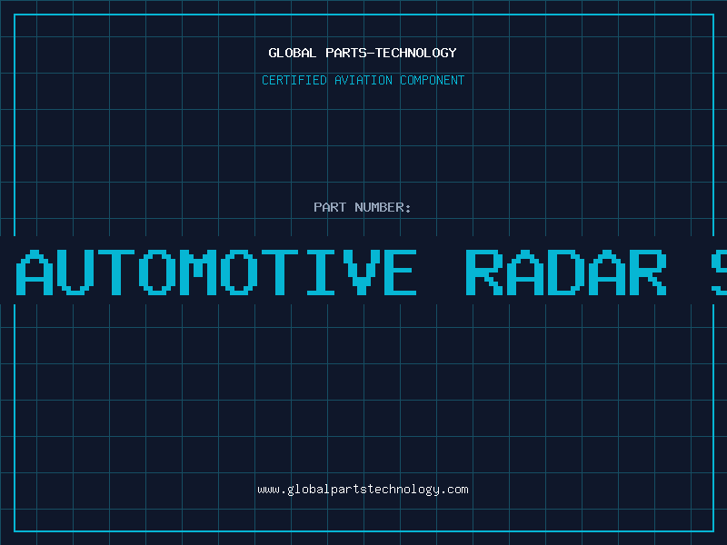 Aviation Part bosch automotive radar system