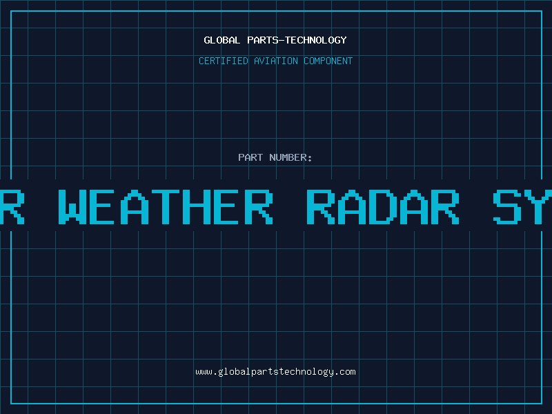 Aviation Part e-8c color weather radar system name