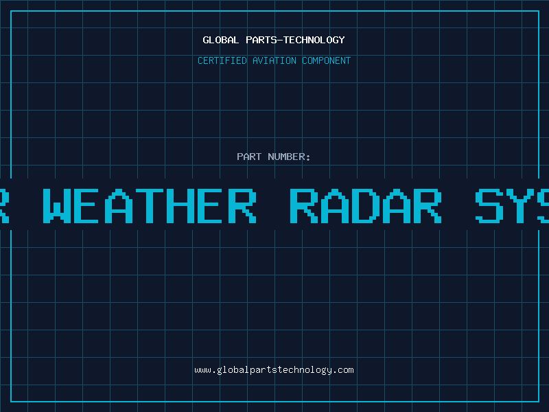 Aviation Part e8c color weather radar system name