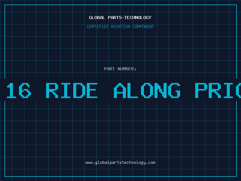 Aviation Part f 16 ride along price