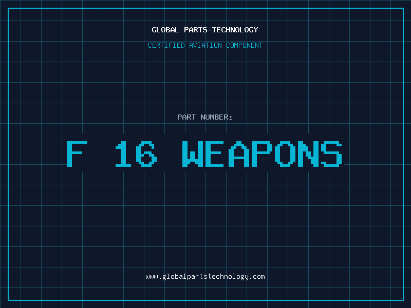 Aviation Part f 16 weapons