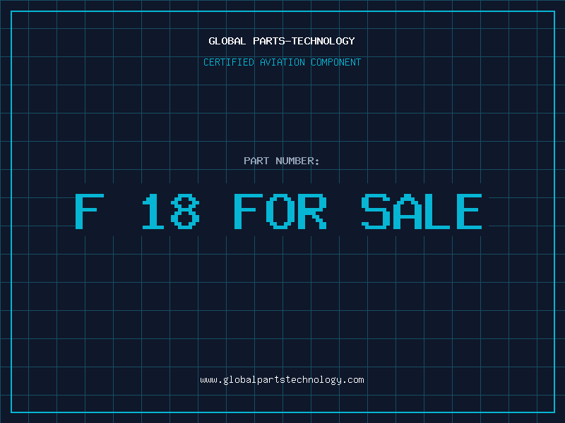 Aviation Part f 18 for sale
