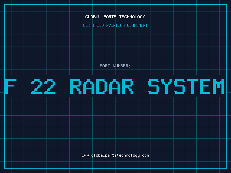 Aviation Part f 22 radar system