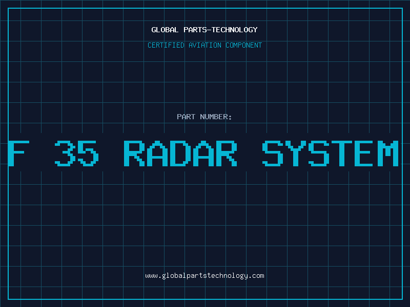 Aviation Part f 35 radar system
