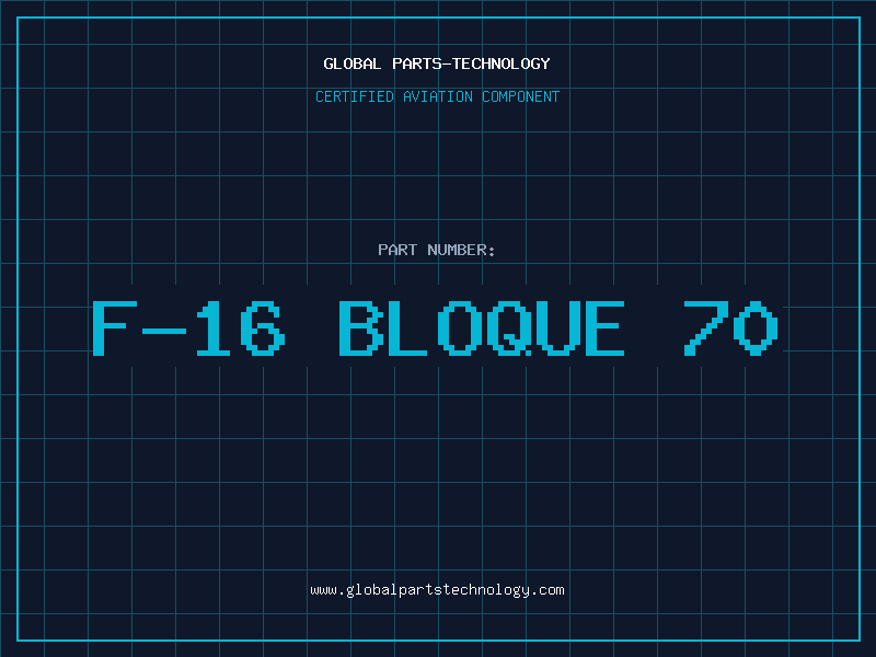 Aviation Part f-16 bloque 70