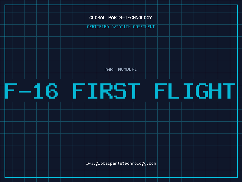 Aviation Part f-16 first flight