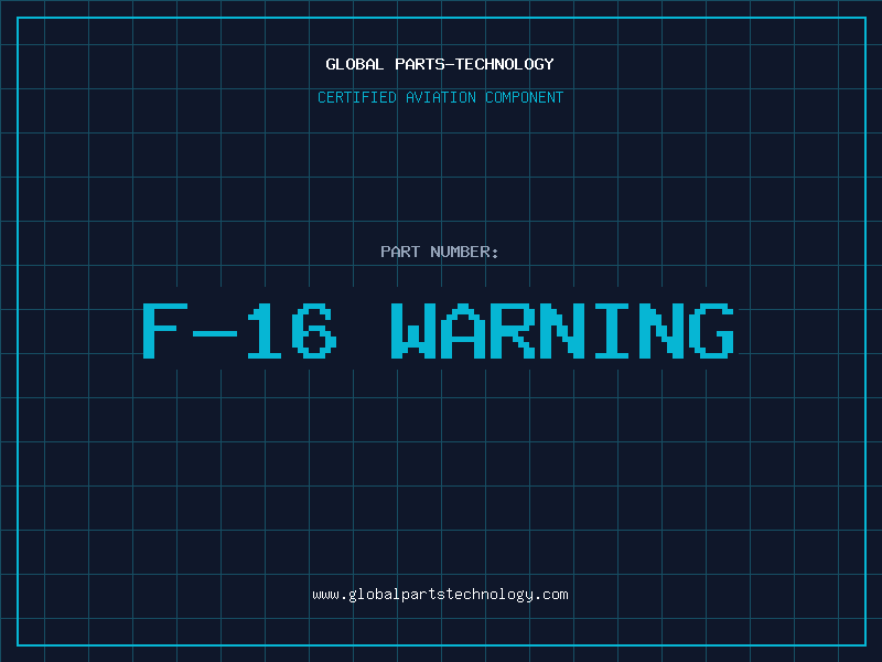Aviation Part f-16 warning
