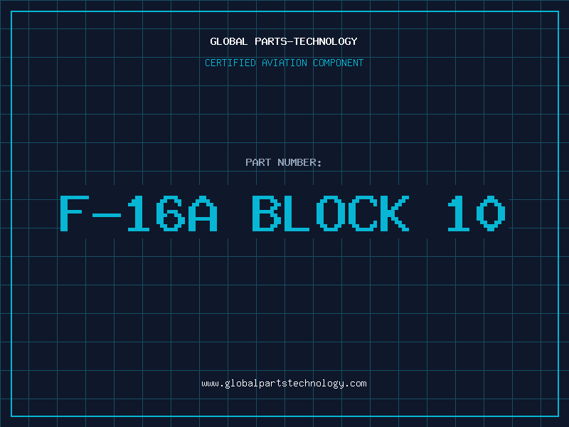 Aviation Part f-16a block 10