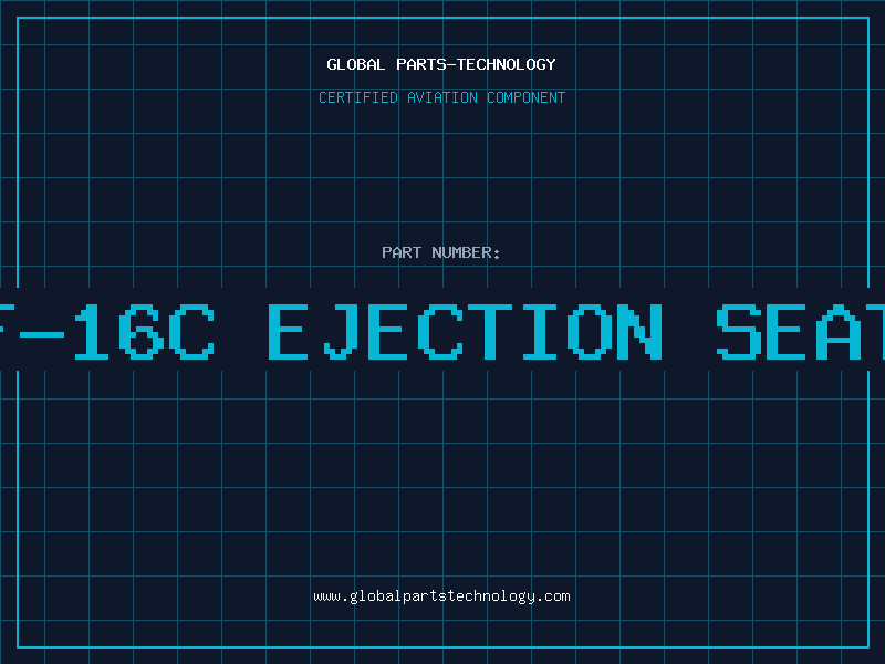 Aviation Part f-16c ejection seat