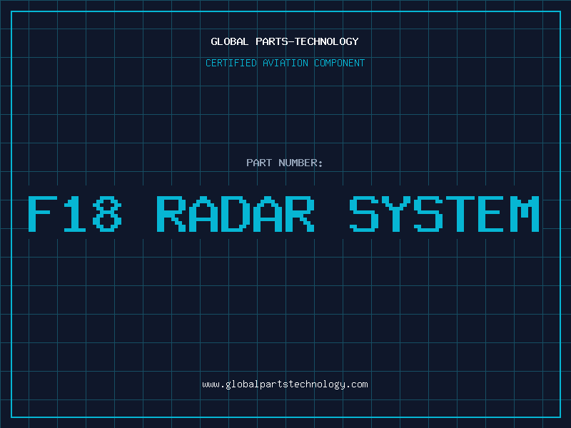 Aviation Part f18 radar system
