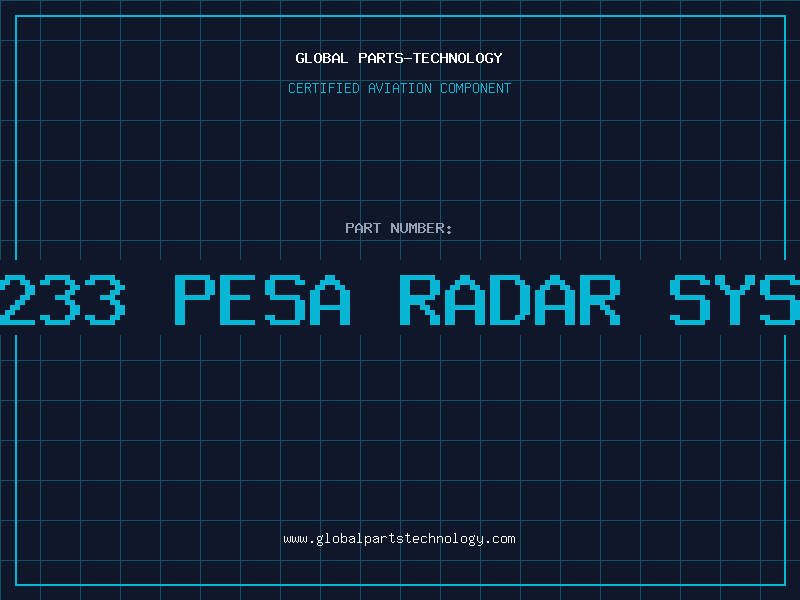 Aviation Part ht-233 pesa radar system