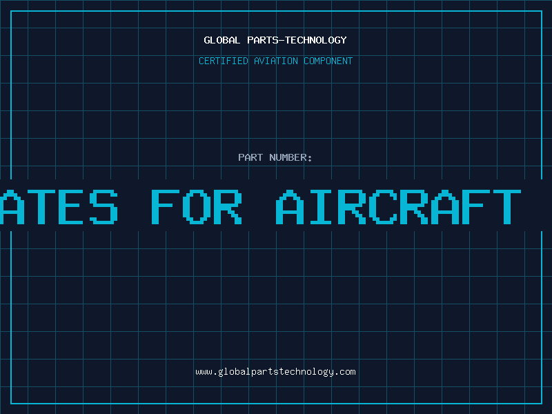 Aviation Part id plates for aircraft parts