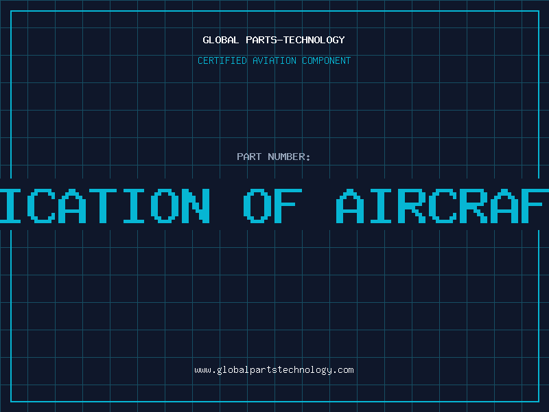 Aviation Part identification of aircraft parts