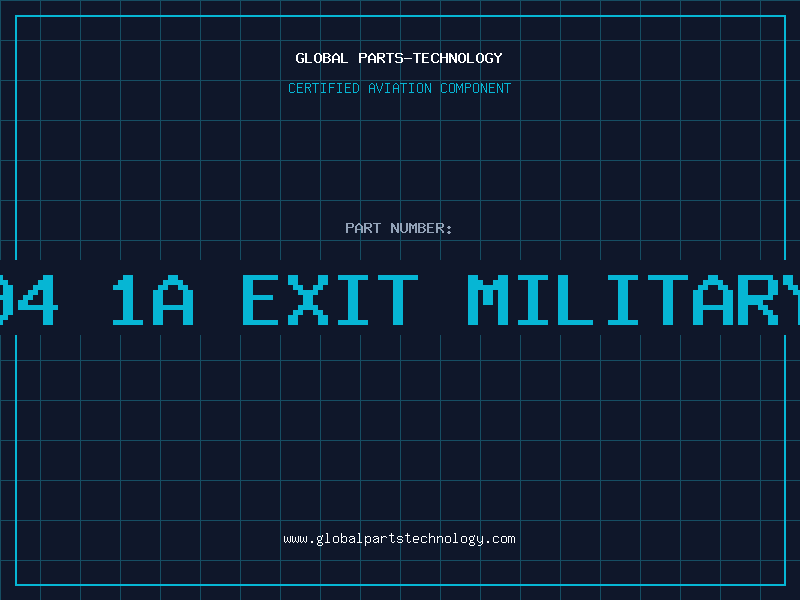 Aviation Part illinois 94 1a exit military aircraft