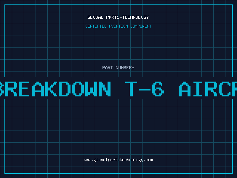 Aviation Part illustrated parts breakdown t-6 aircraft tire breakdown