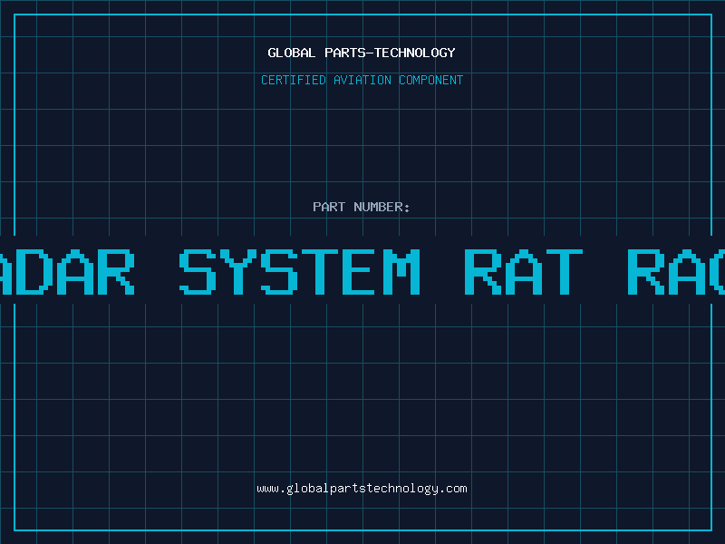 Aviation Part in radar system rat race is