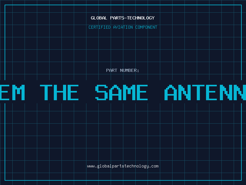 Aviation Part in radar system the same antenna is used for