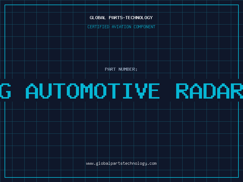Aviation Part including automotive radar systems