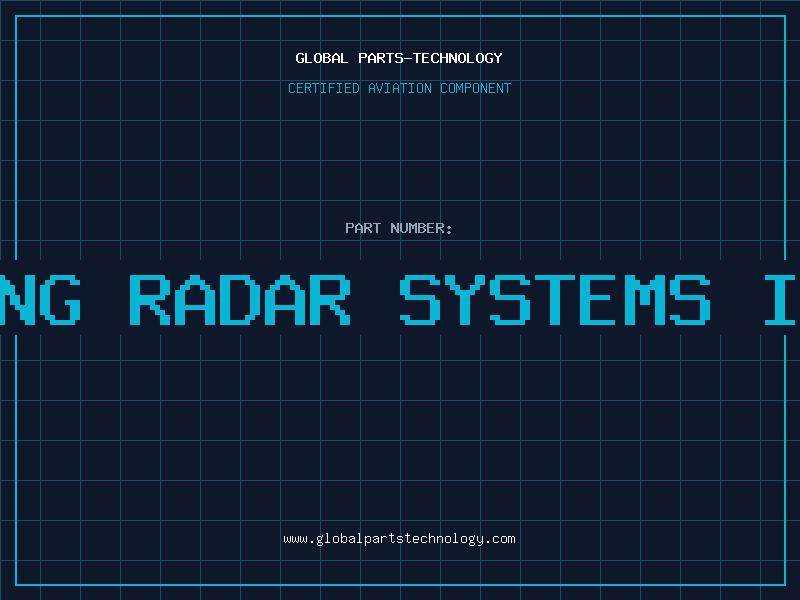 Aviation Part including radar systems intended