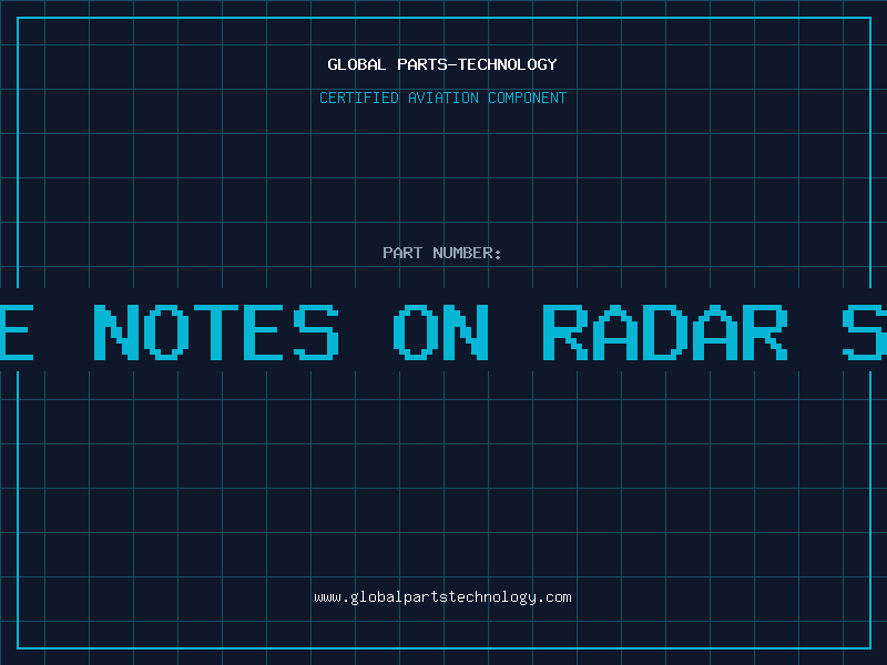 Aviation Part lecture notes on radar systems