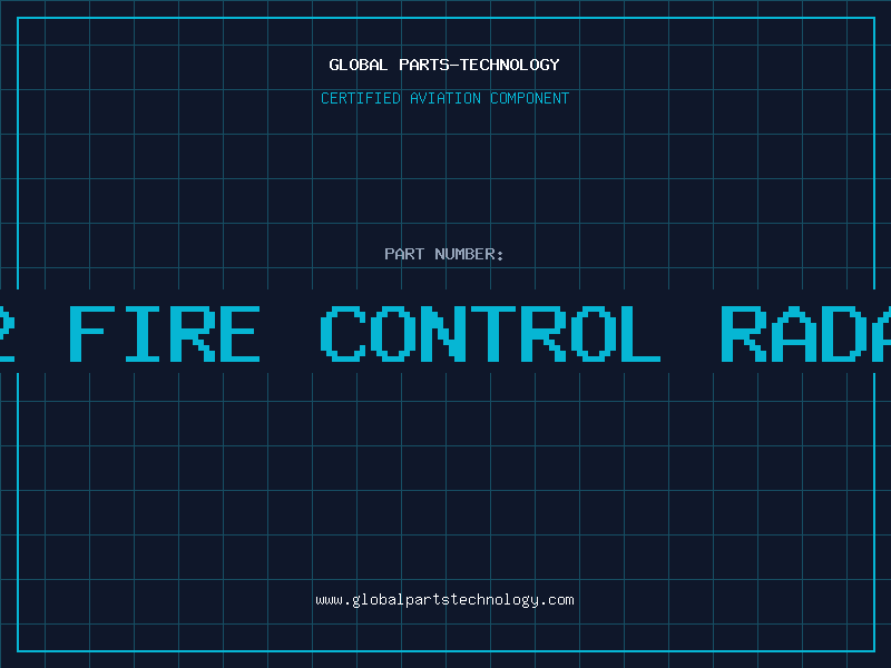 Aviation Part mr-123-02 fire control radar system