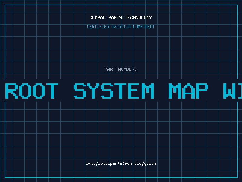 Aviation Part oak tree root system map with radar