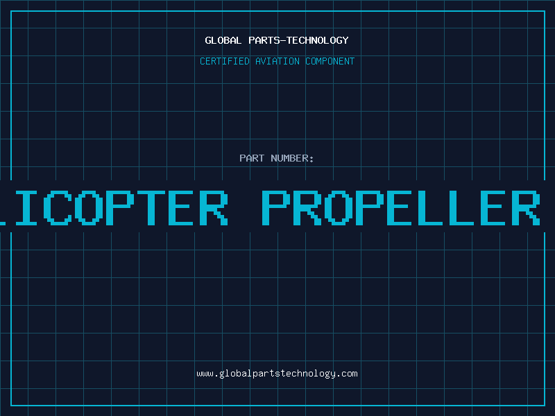 Aviation Part rc helicopter propeller parts