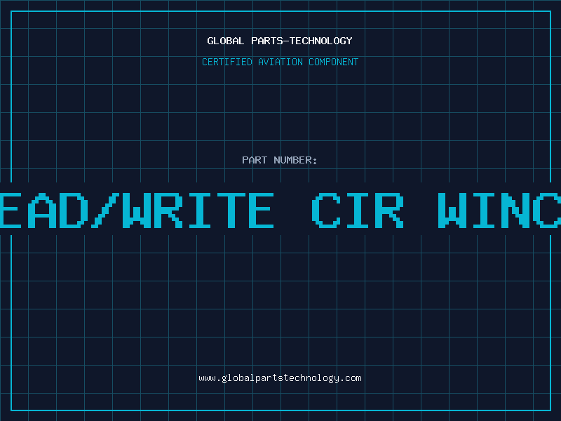 Aviation Part read/write cir winch