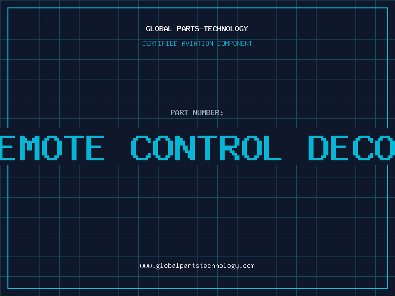 Aviation Part remote control decod