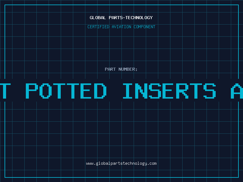 Aviation Part two part potted inserts aircraft