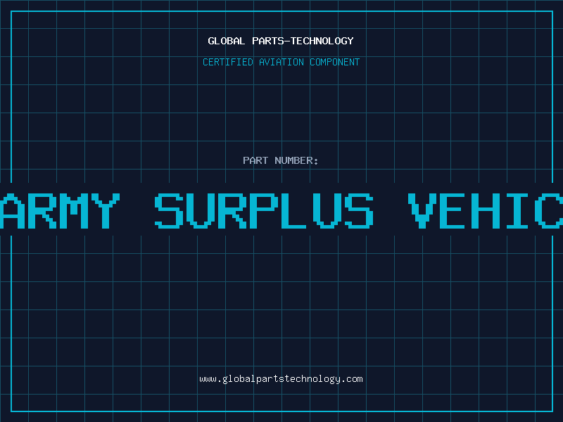 Aviation Part us army surplus vehicles