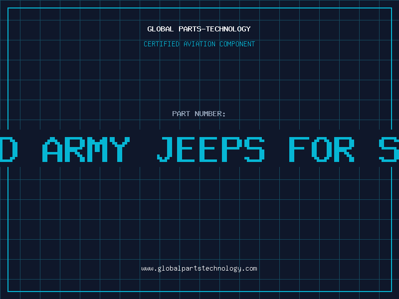 Aviation Part used army jeeps for sale