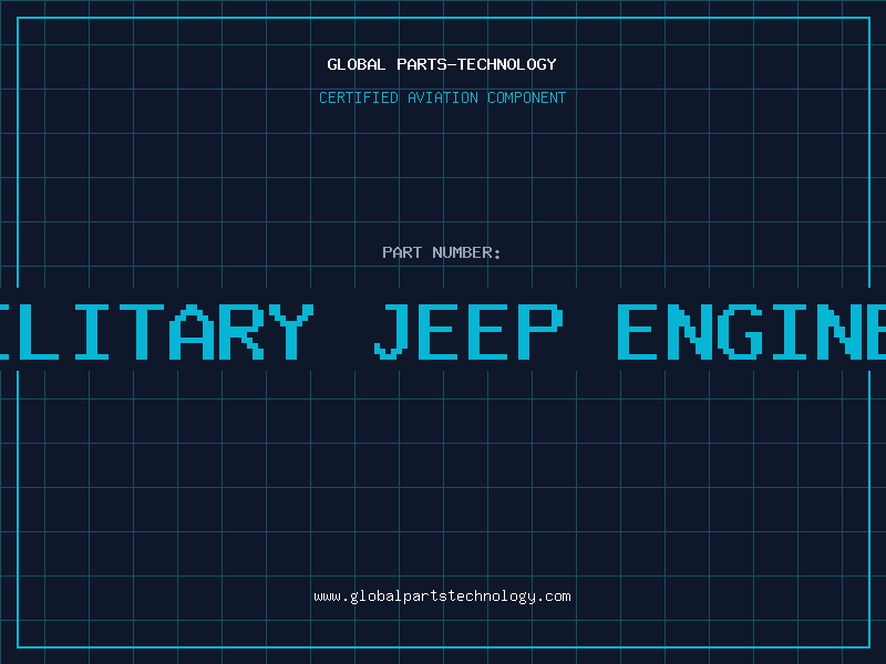 Aviation Part used military jeep engine parts