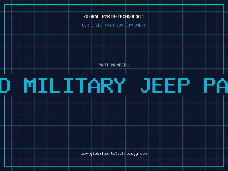 Aviation Part used military jeep parts