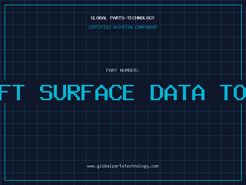 Aviation Part using aircraft surface data to model parts