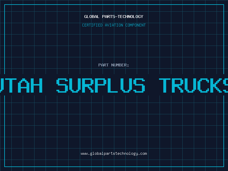 Aviation Part utah surplus trucks