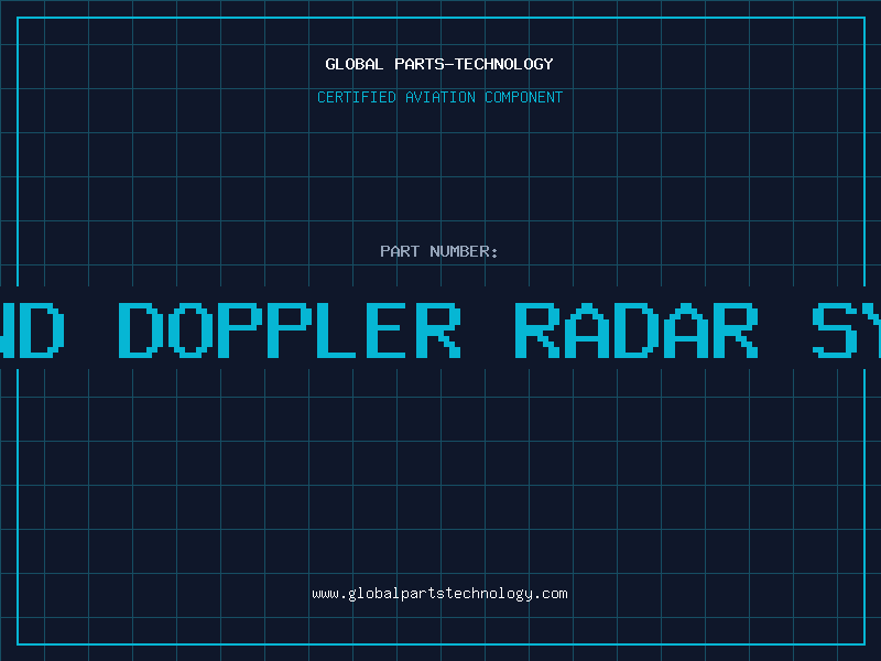 Aviation Part x-band doppler radar system